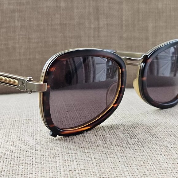 Vintage Jean Paul Gaultier JPG Sunglasses Brown/Gold Tone Frame Made in Japan - Picture 2 of 15